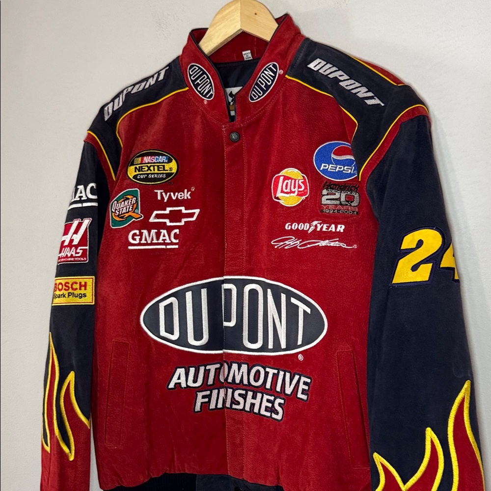 Vintage Jeff Gordon Dupont Nascar Jacket / Large / New / Jeff Hamilton - Picture 2 of 14
